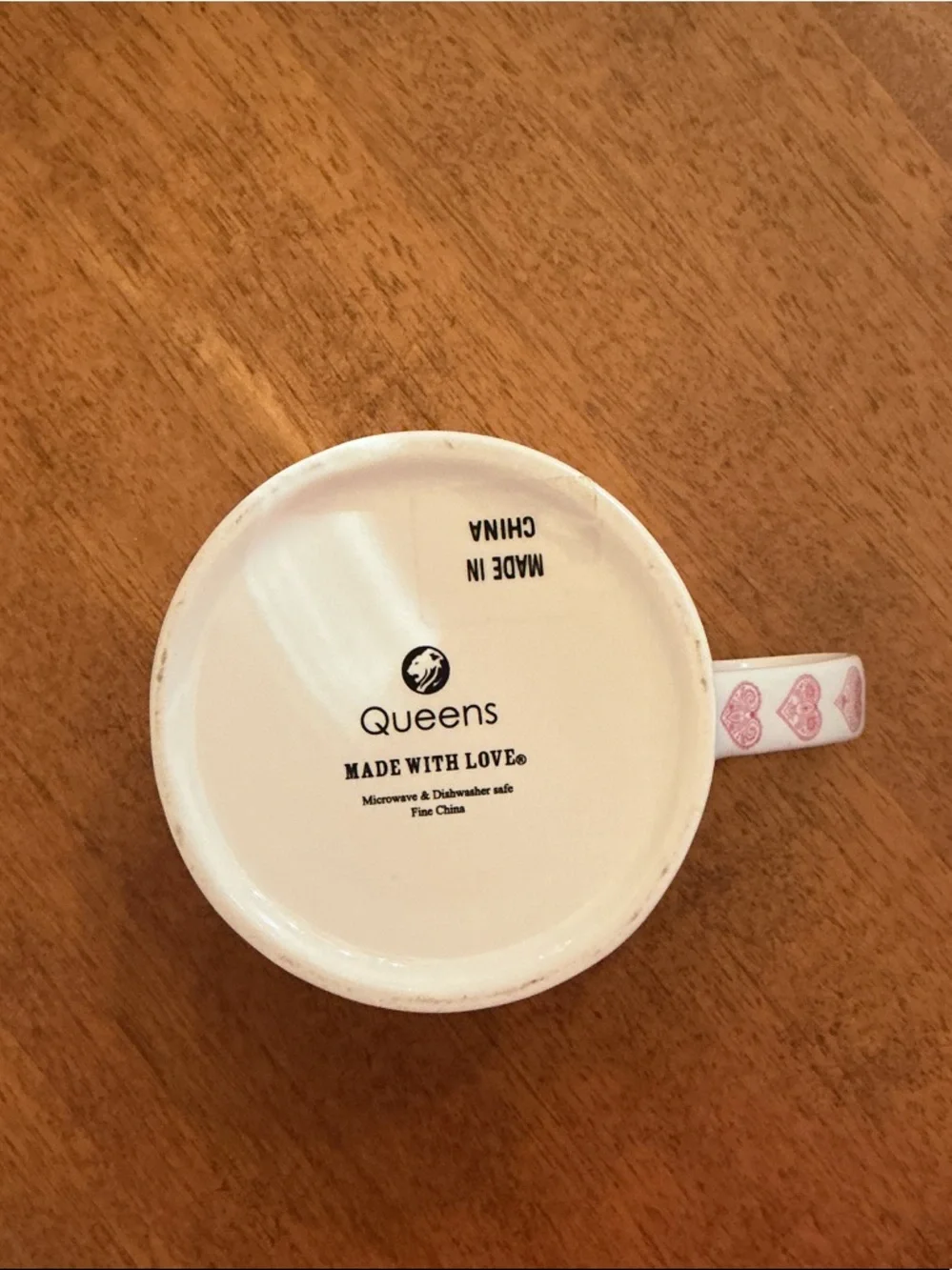 Pink Patterned by Queens Ceramic Mug